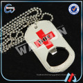 color zinc alloy paint bottle opener necklace dog tag